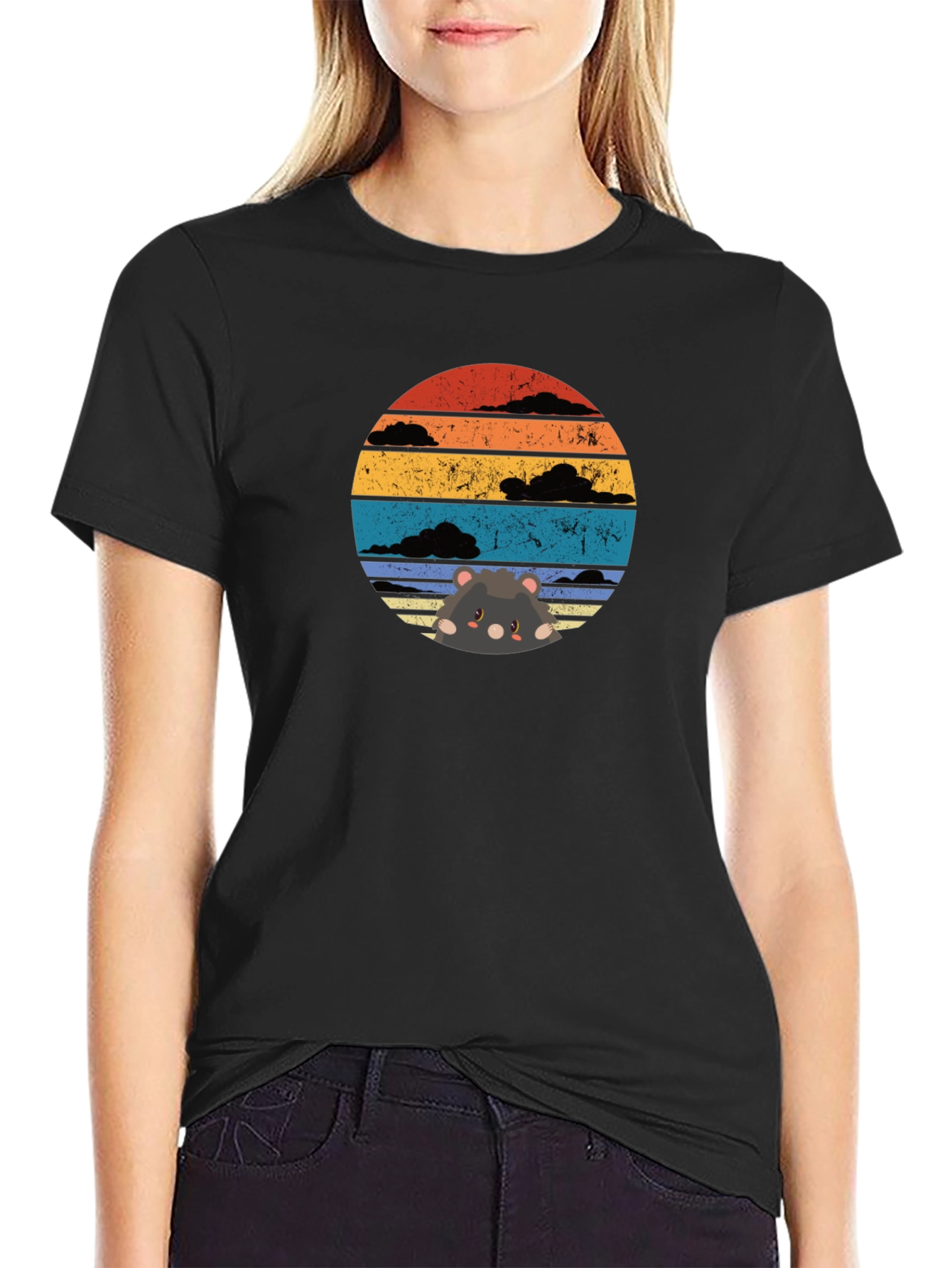 Sunset Hamster T-Shirt