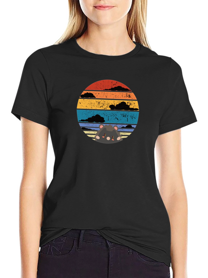 Sunset Hamster T-Shirt