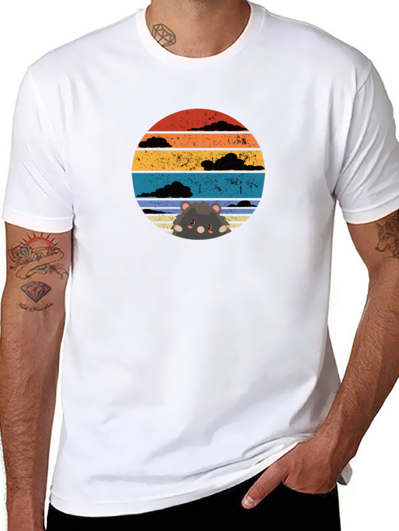 Sunset Hamster T-Shirt