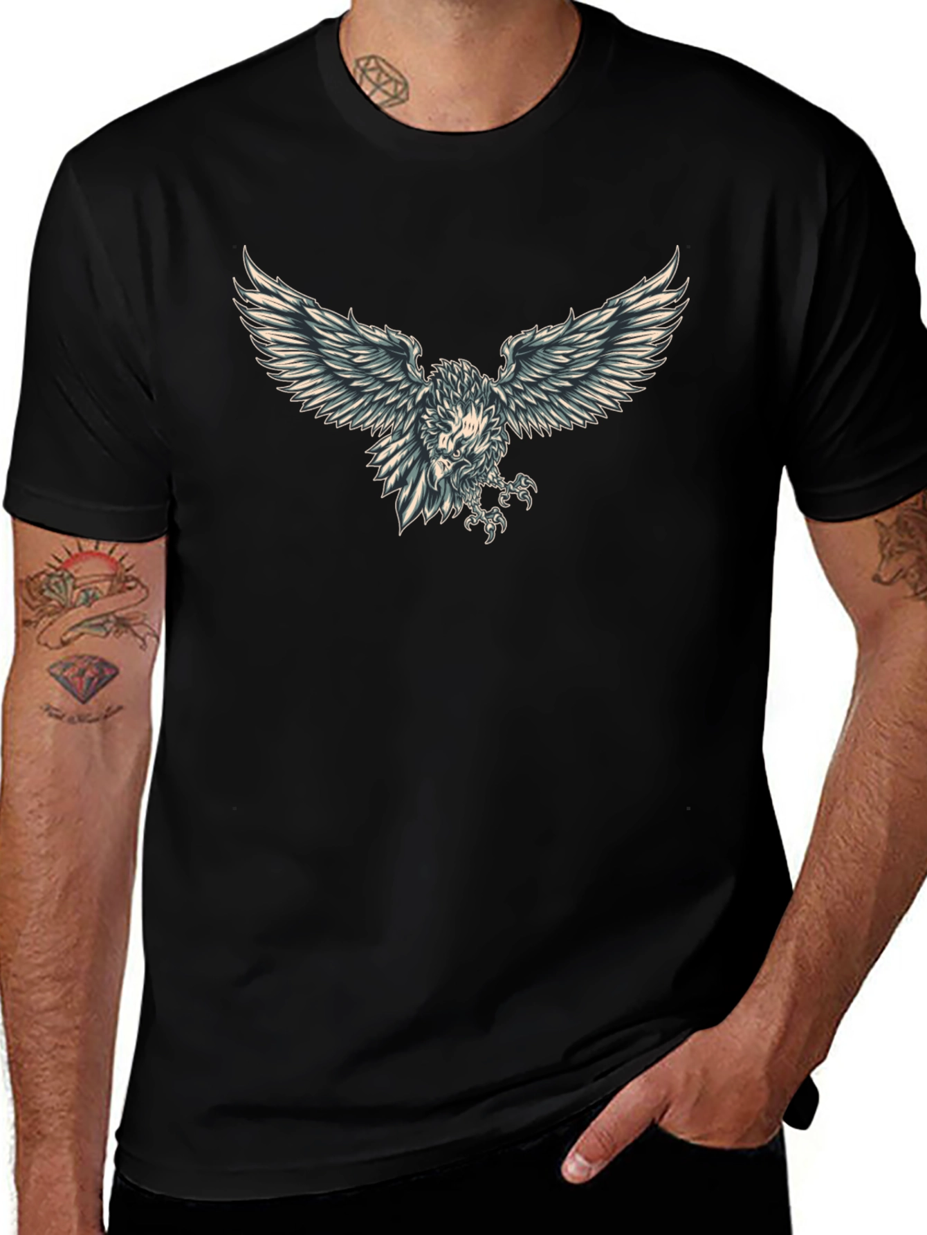 Eagle Graphic Black T-Shirt