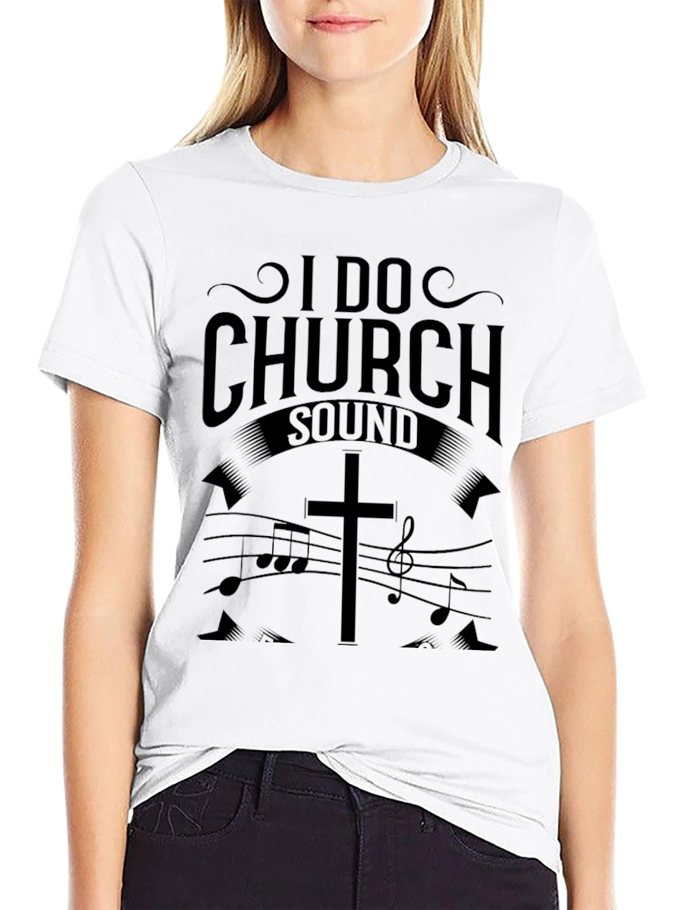I Do Church Sound Black T-Shirt