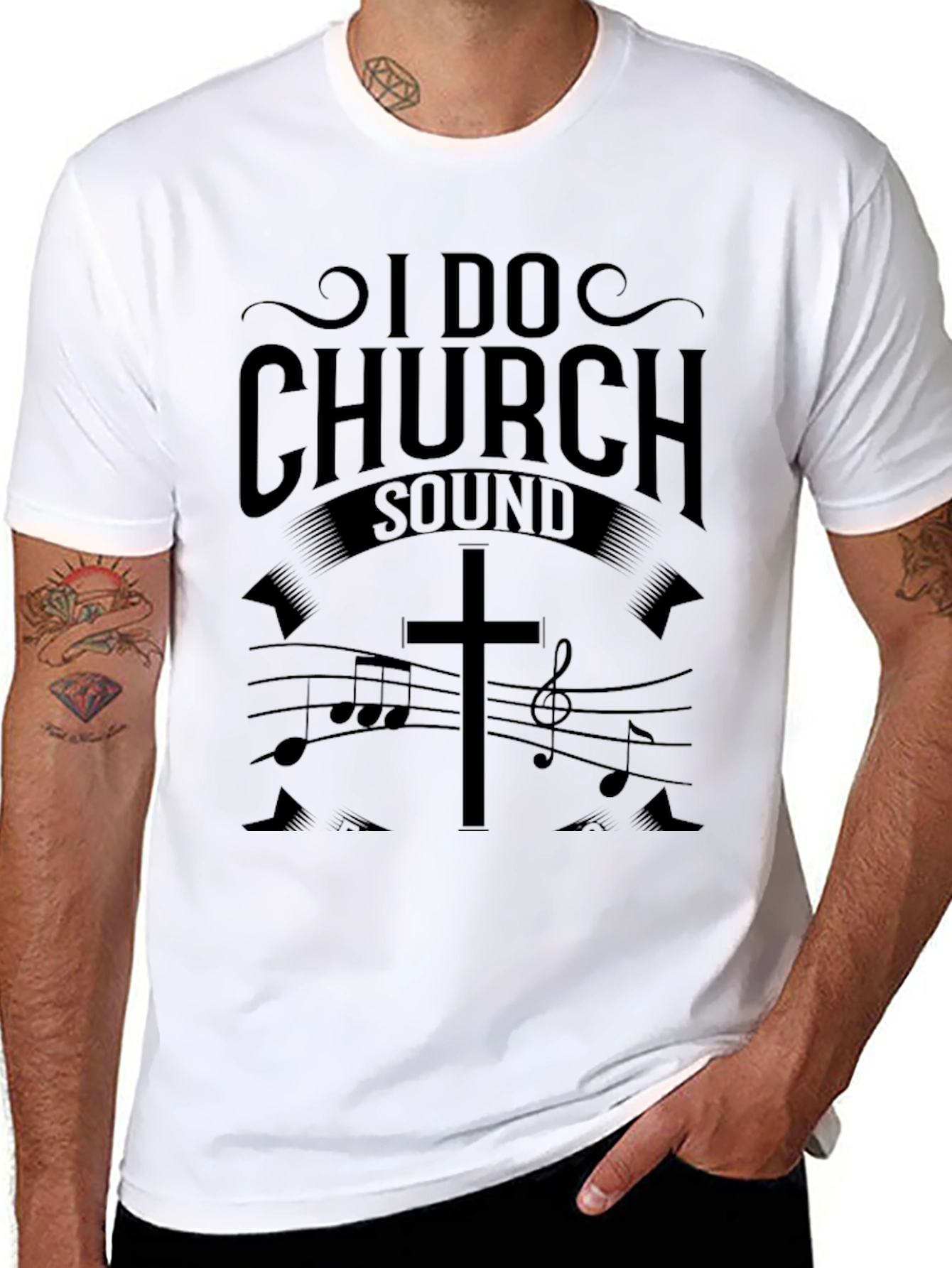 I Do Church Sound Black T-Shirt