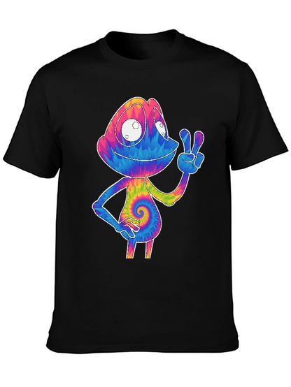 Tie-Dye Chameleon Graphic Tee