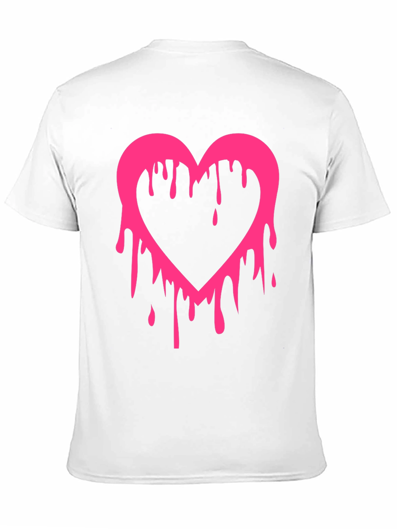 Dripping Heart Graphic Tee - Mens Black T-Shirt