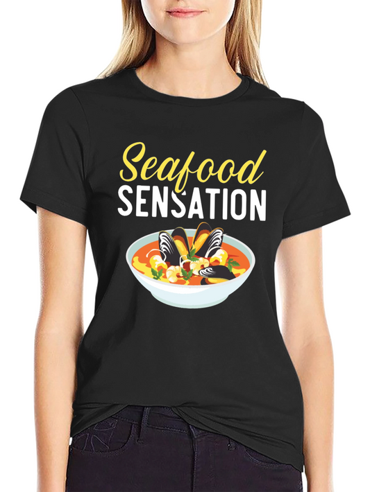 Seafood Sensation T-Shirt - Foodie Tee