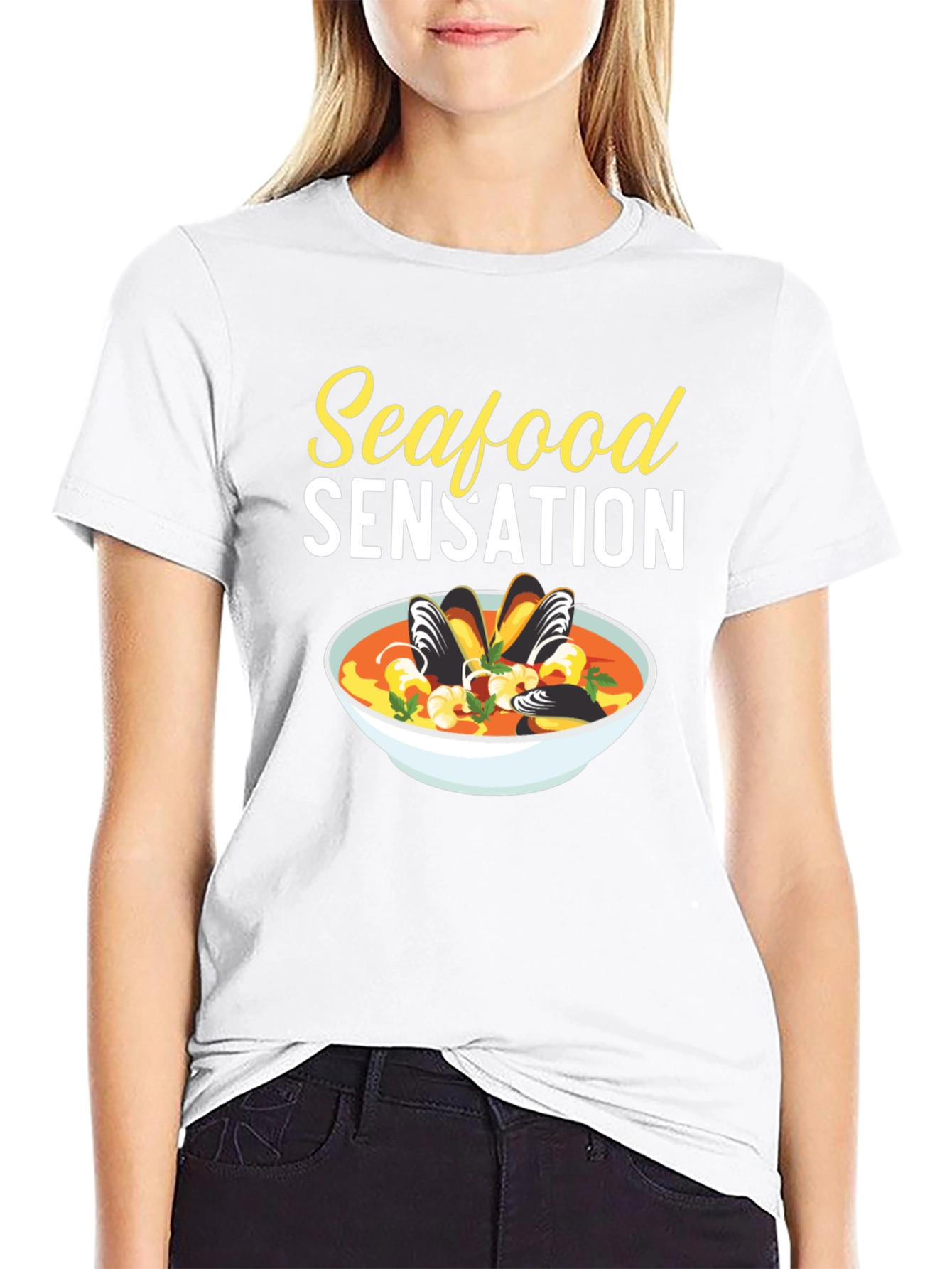 Seafood Sensation T-Shirt - Foodie Tee
