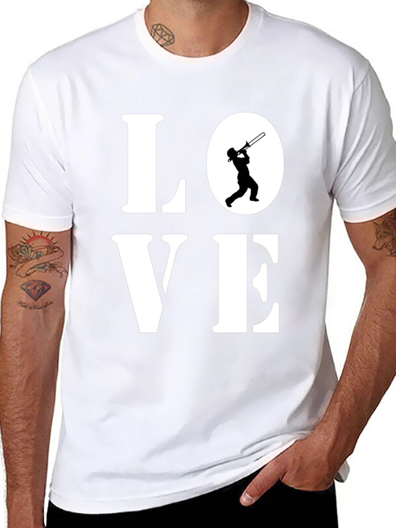 Love Trombone T-Shirt - Music Lover Tee