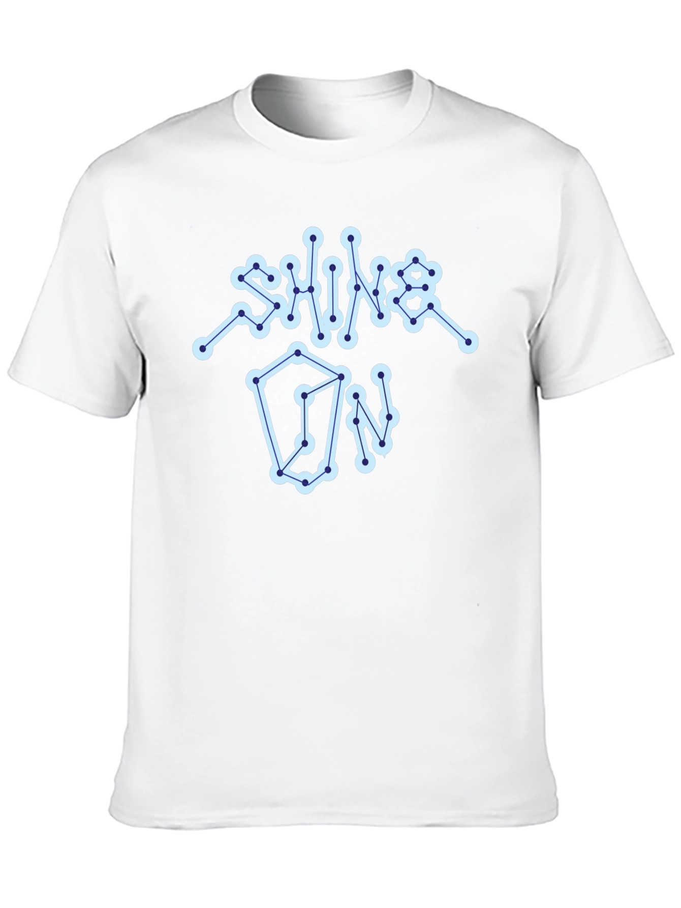 Shine On Graphic Tee - Constellation Design Black