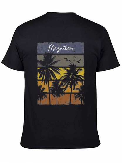 Mazatlan Palm Tree Graphic T-Shirt