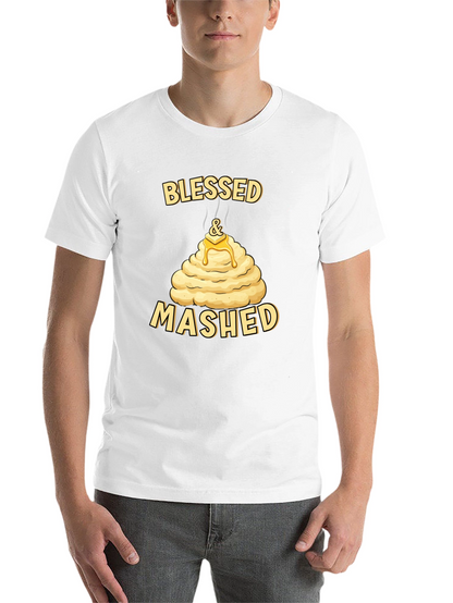 Blessed and Mashed T-Shirt Funny Thanksgiving Tee
