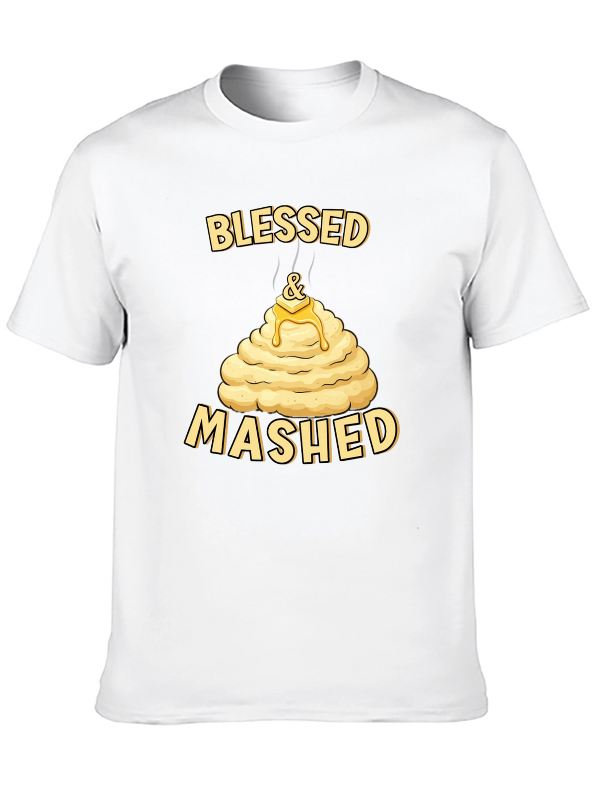 Blessed and Mashed T-Shirt Funny Thanksgiving Tee