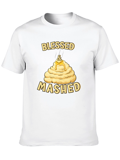 Blessed and Mashed T-Shirt Funny Thanksgiving Tee
