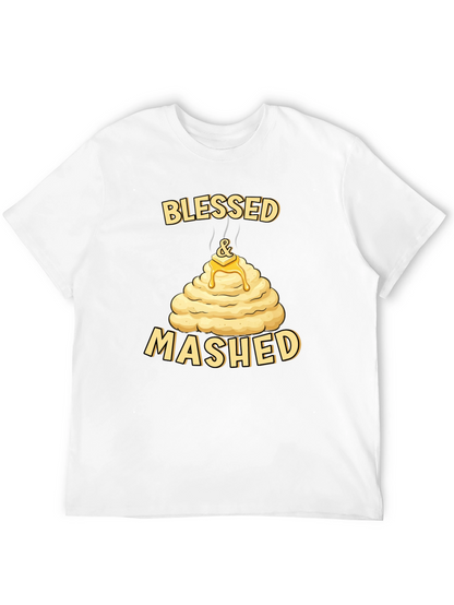 Blessed and Mashed T-Shirt Funny Thanksgiving Tee
