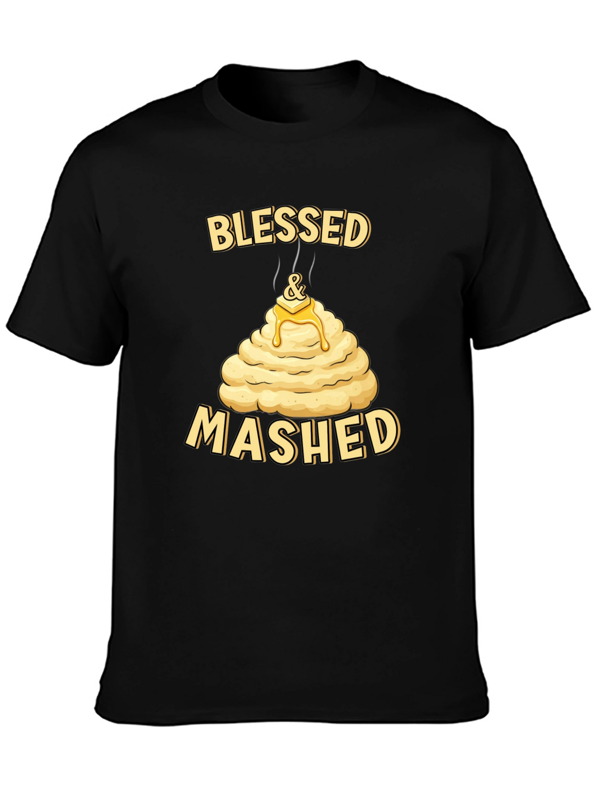 Blessed and Mashed T-Shirt Funny Thanksgiving Tee