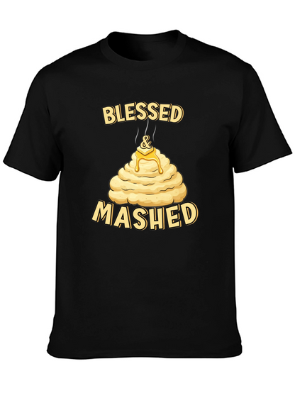 Blessed and Mashed T-Shirt Funny Thanksgiving Tee
