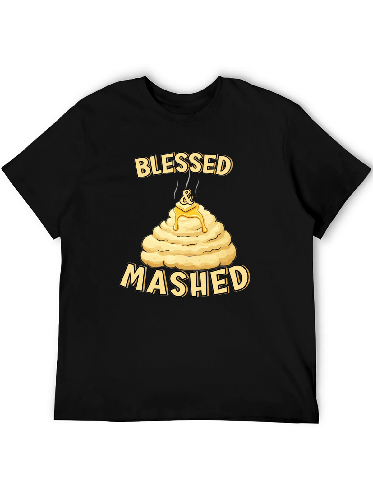 Blessed and Mashed T-Shirt Funny Thanksgiving Tee