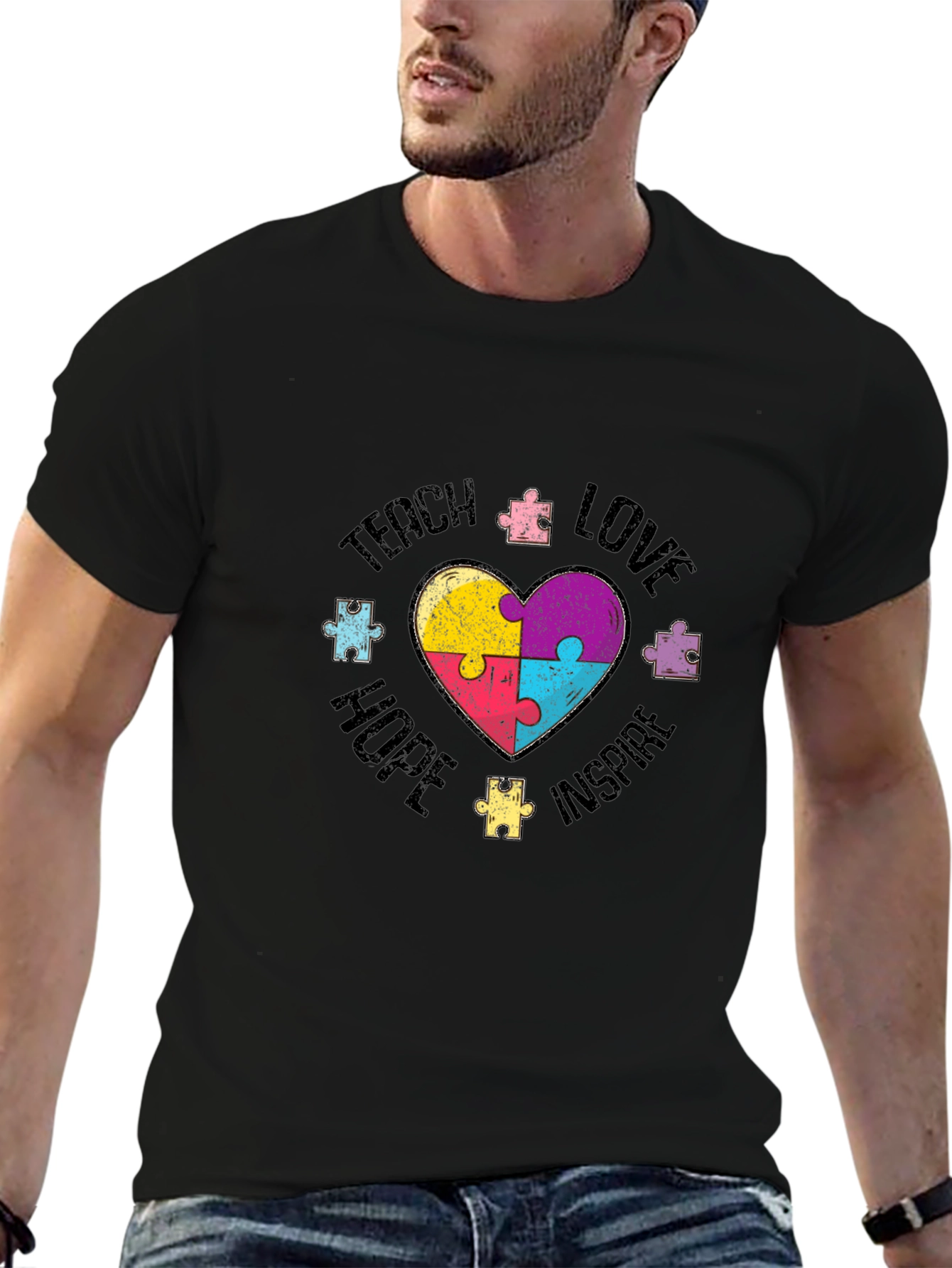 Teach Love Hope Autism Awareness T-Shirt