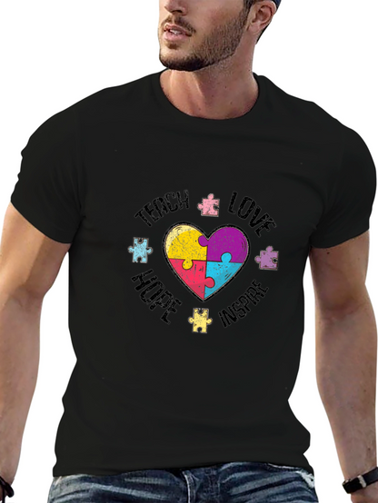 Teach Love Hope Autism Awareness T-Shirt