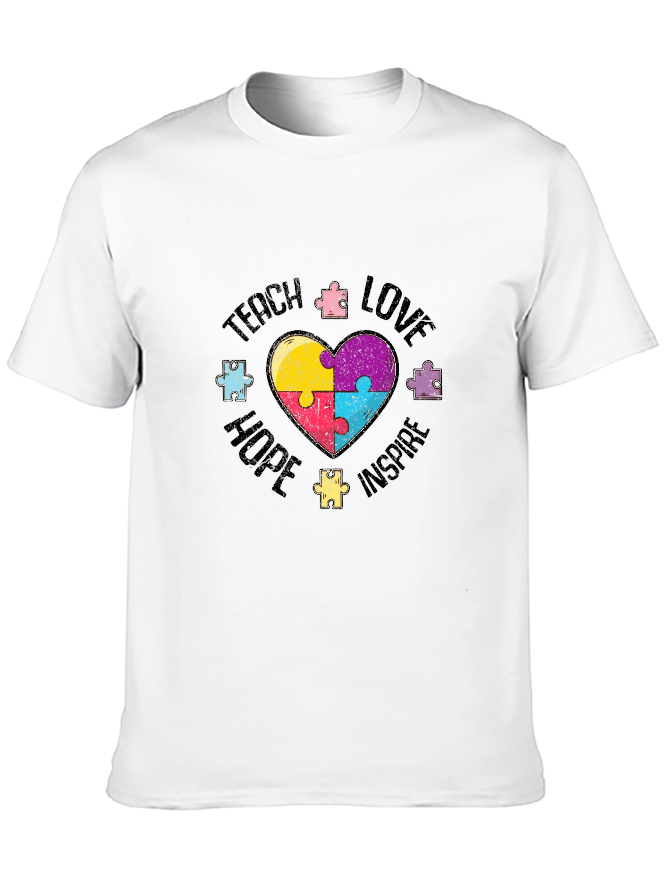 Teach Love Hope Autism Awareness T-Shirt