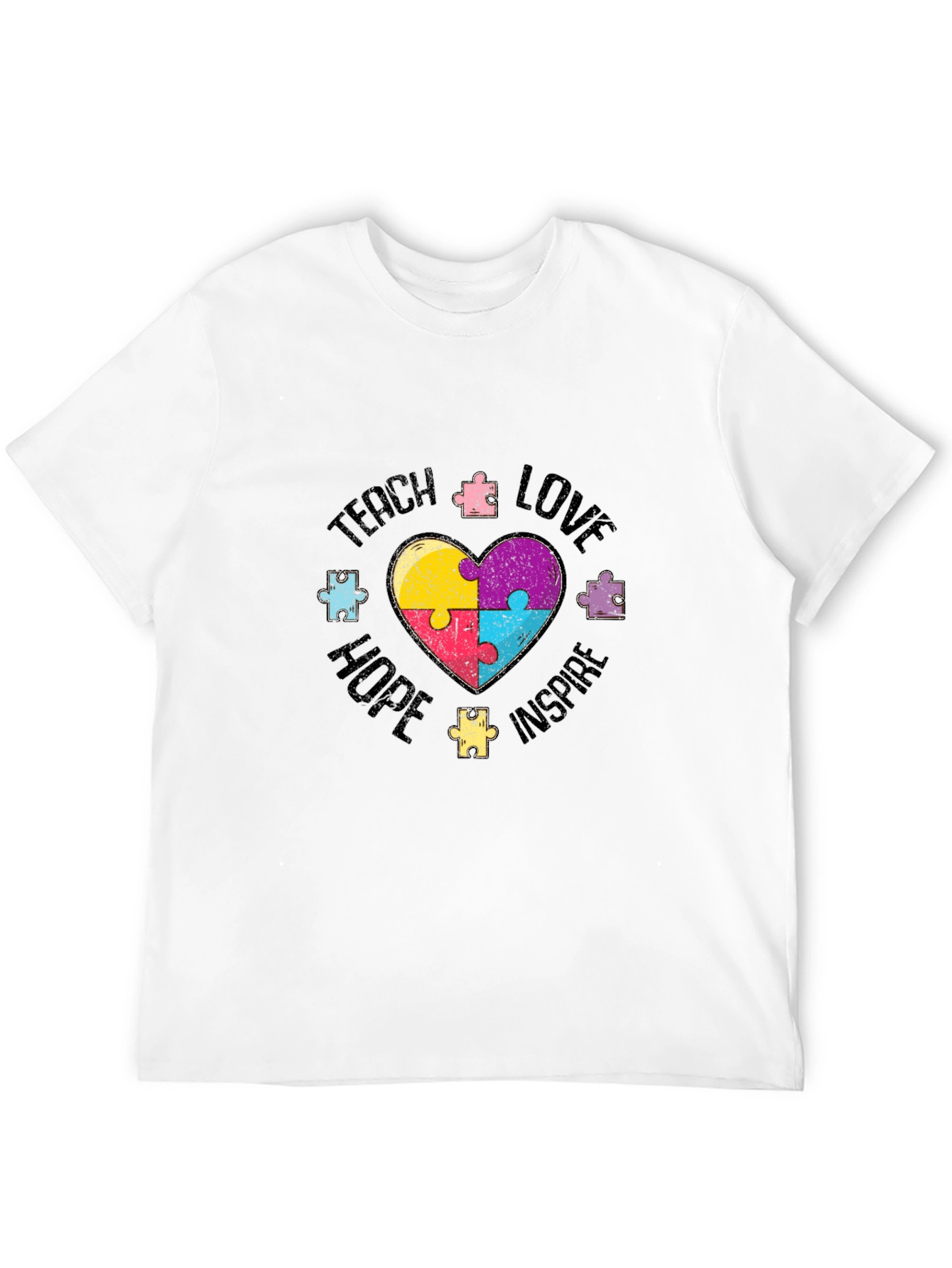 Teach Love Hope Autism Awareness T-Shirt