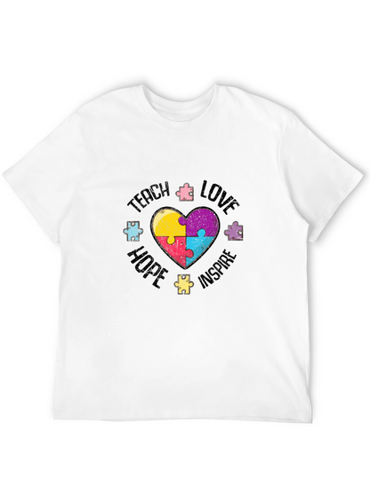 Teach Love Hope Autism Awareness T-Shirt