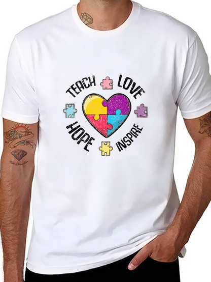 Teach Love Hope Autism Awareness T-Shirt