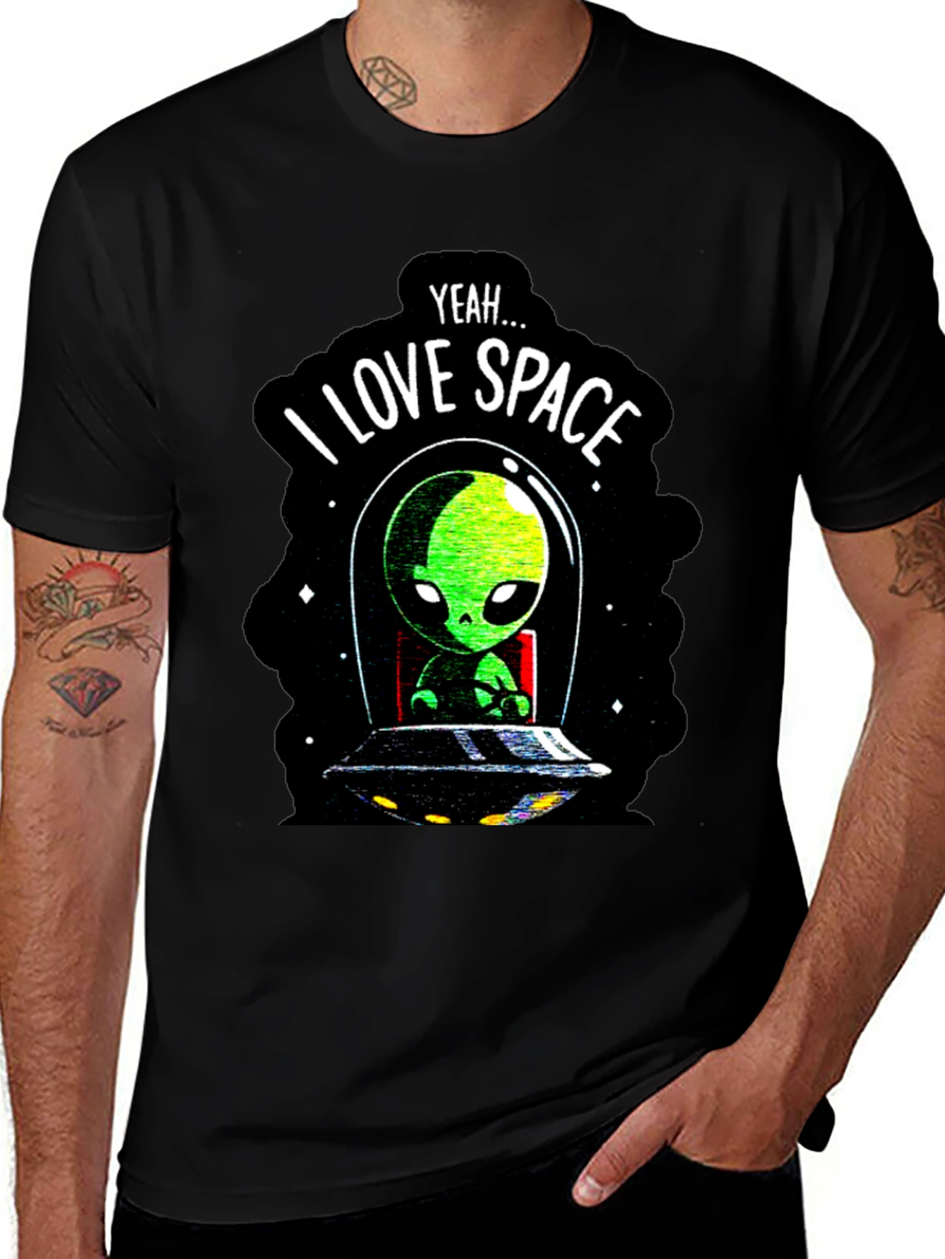 I Love Space Alien T-Shirt