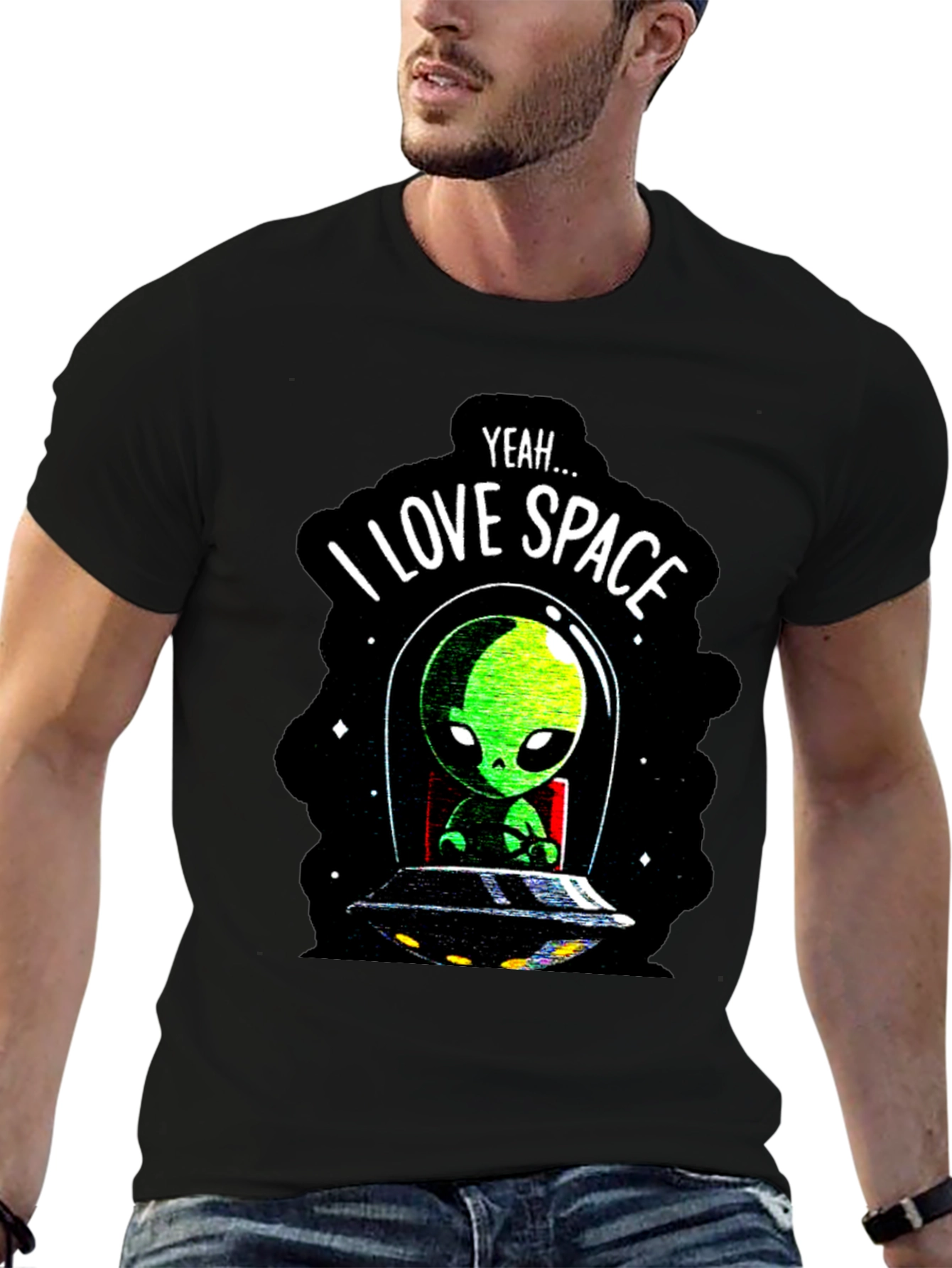 I Love Space Alien T-Shirt