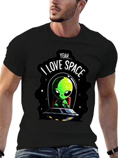 I Love Space Alien T-Shirt