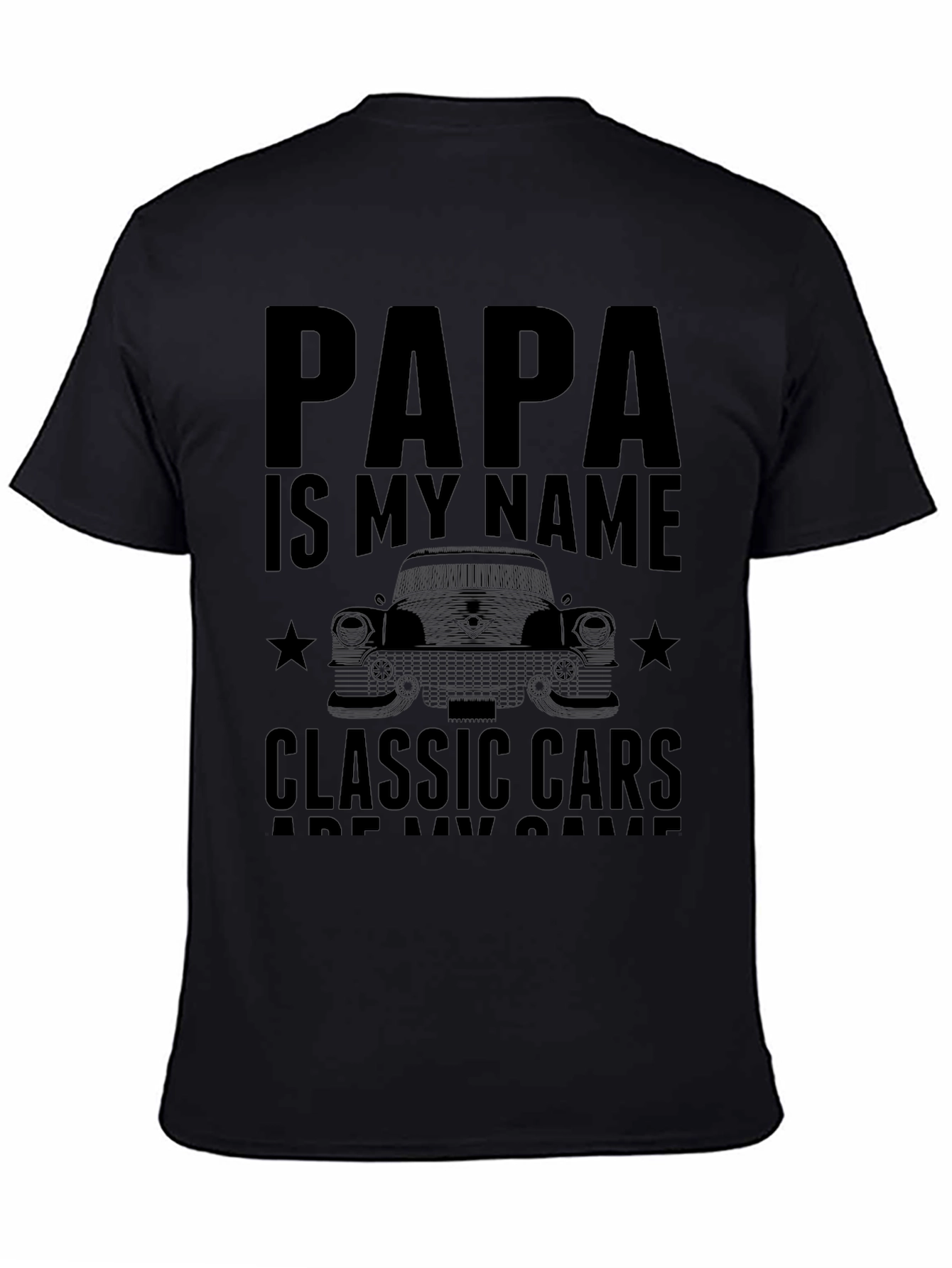 Papas Classic Car T-Shirt - The Perfect Gift!