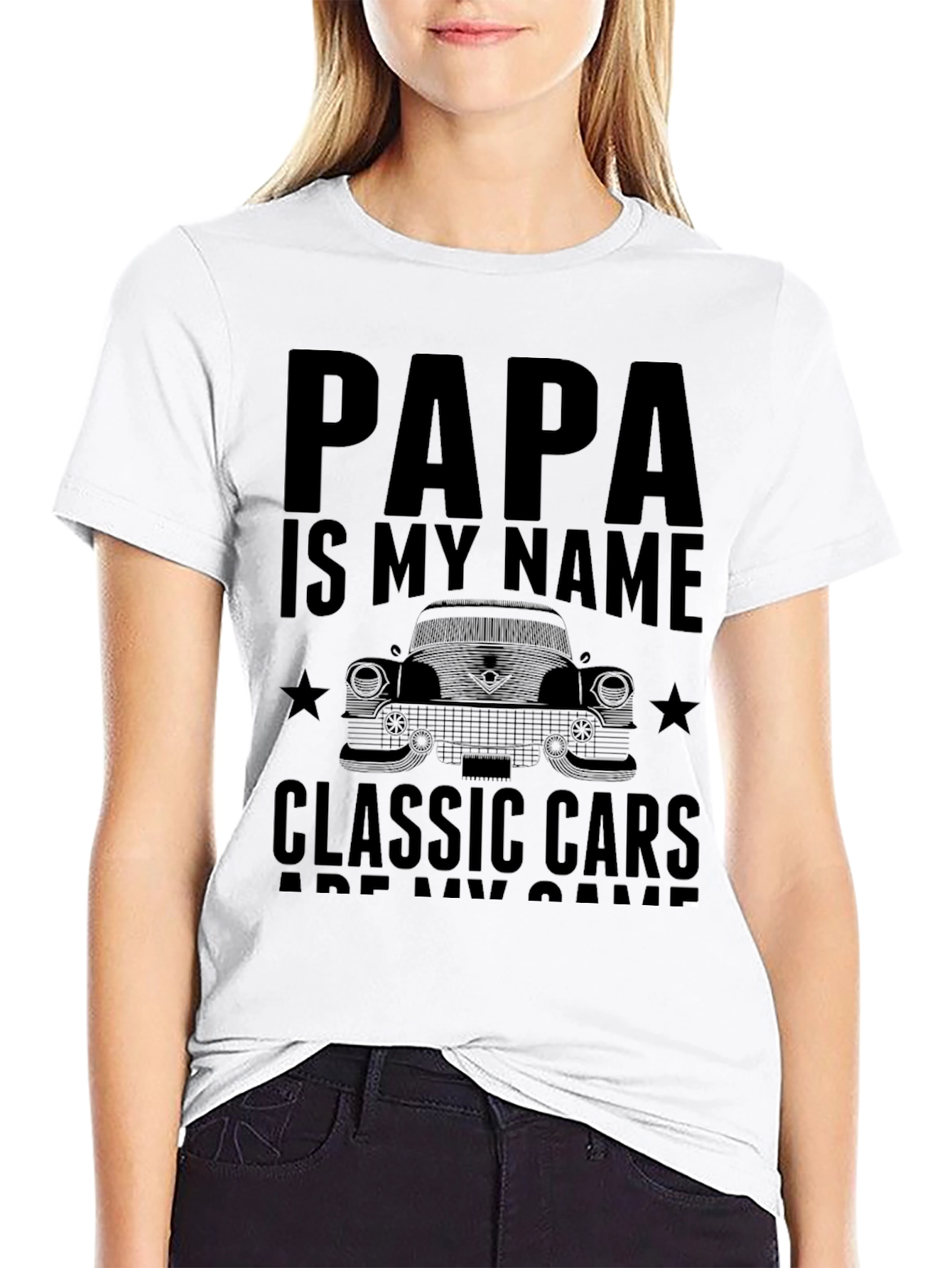 Papas Classic Car T-Shirt - The Perfect Gift!
