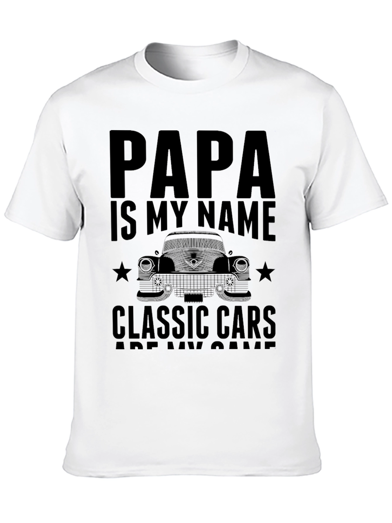 Papas Classic Car T-Shirt - The Perfect Gift!