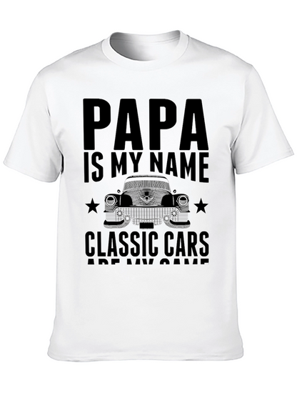 Papas Classic Car T-Shirt - The Perfect Gift!