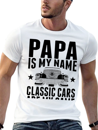 Papas Classic Car T-Shirt - The Perfect Gift!