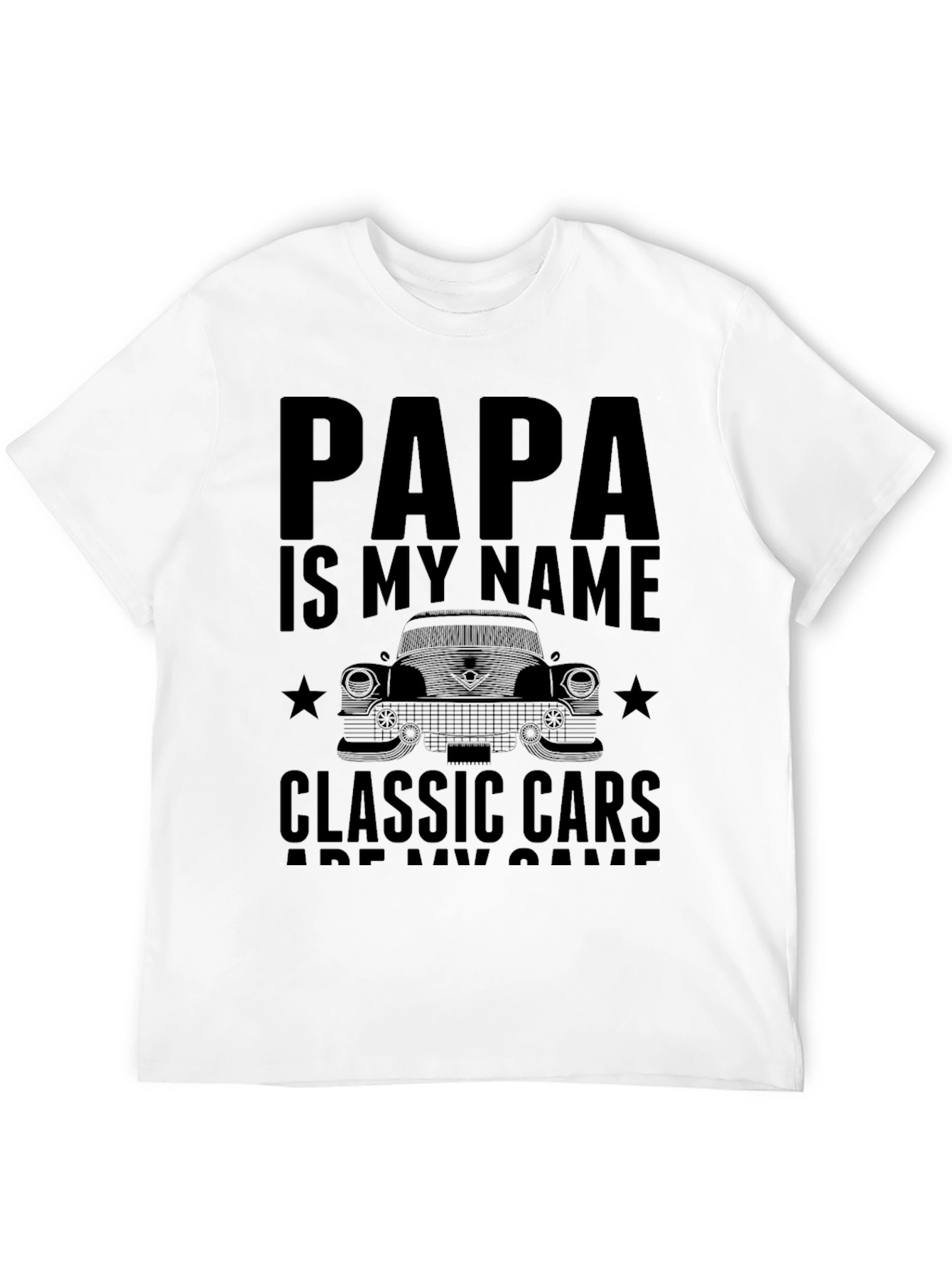 Papas Classic Car T-Shirt - The Perfect Gift!