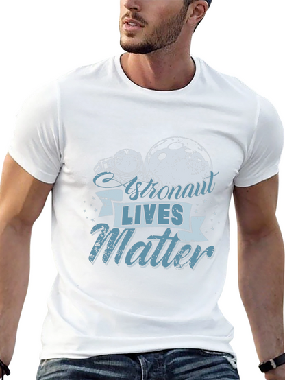 Astronaut Lives Matter Graphic T-Shirt - Space Theme