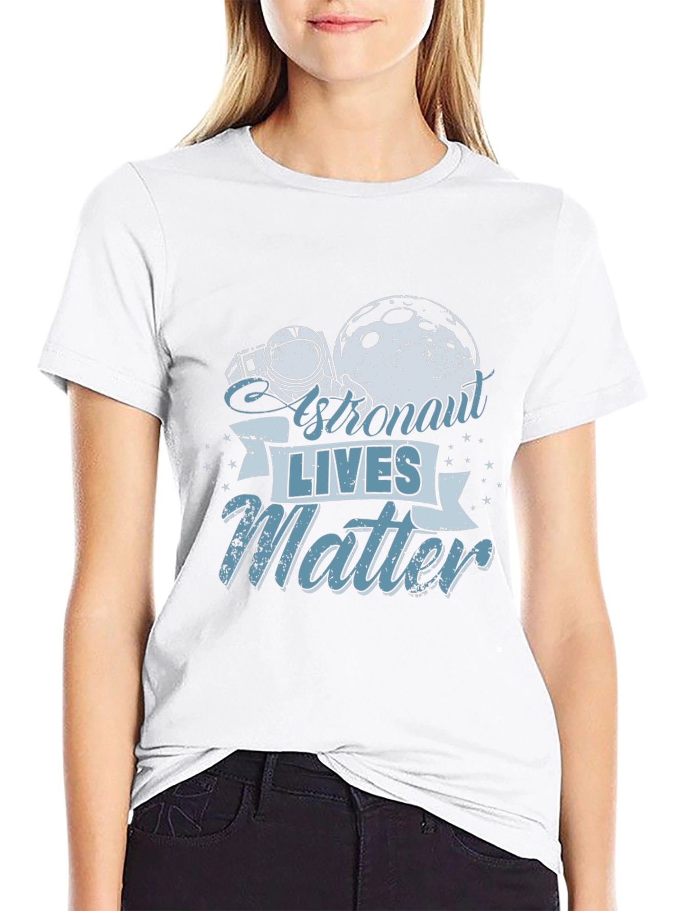 Astronaut Lives Matter Graphic T-Shirt - Space Theme