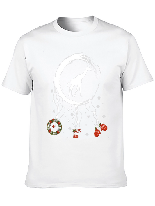 Giraffe Dreamcatcher Christmas T-Shirt