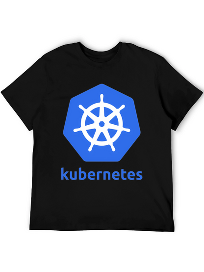 Kubernetes Logo Graphic Tee - Modern Developer T-Shirt