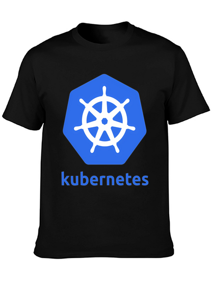 Kubernetes Logo Graphic Tee - Modern Developer T-Shirt