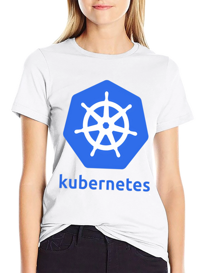 Kubernetes Logo Graphic Tee - Modern Developer T-Shirt