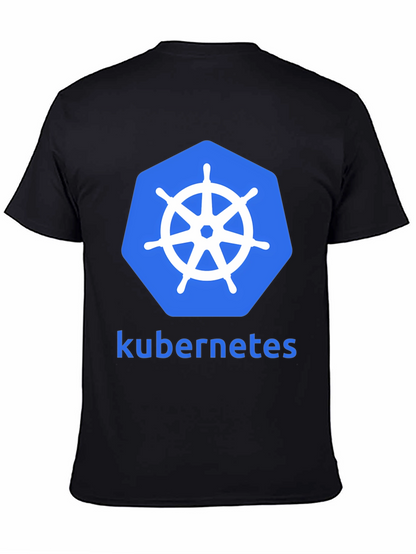 Kubernetes Logo Graphic Tee - Modern Developer T-Shirt