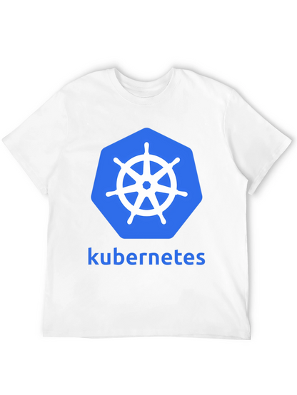 Kubernetes Logo Graphic Tee - Modern Developer T-Shirt
