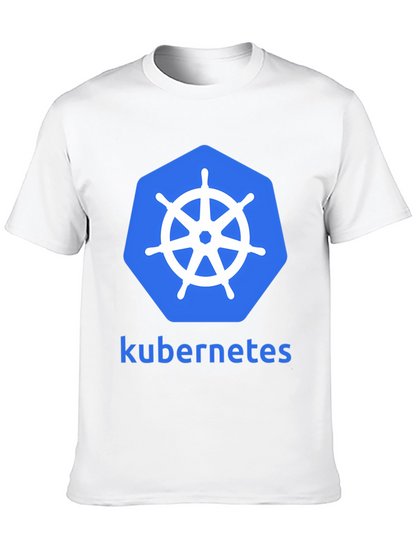 Kubernetes Logo Graphic Tee - Modern Developer T-Shirt