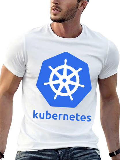 Kubernetes Logo Graphic Tee - Modern Developer T-Shirt