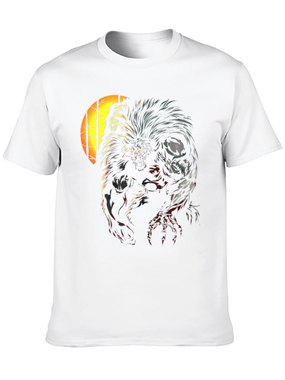 Werewolf Graphic Print Black T-Shirt