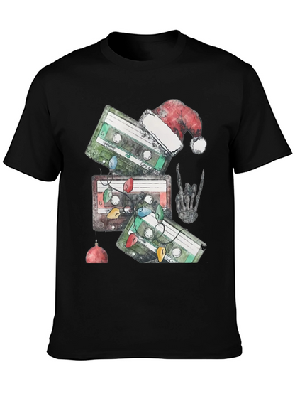 Retro Cassette Christmas Graphic Tee