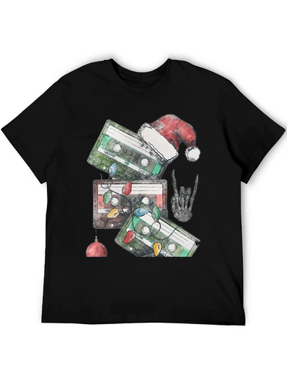 Retro Cassette Christmas Graphic Tee
