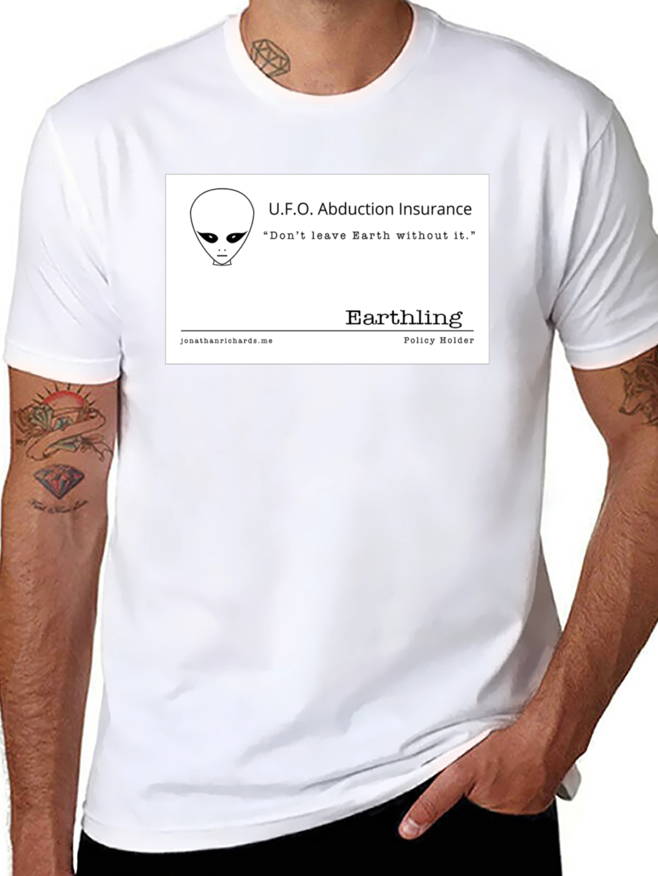 UFO Abduction Insurance T-Shirt - Earthling Policy
