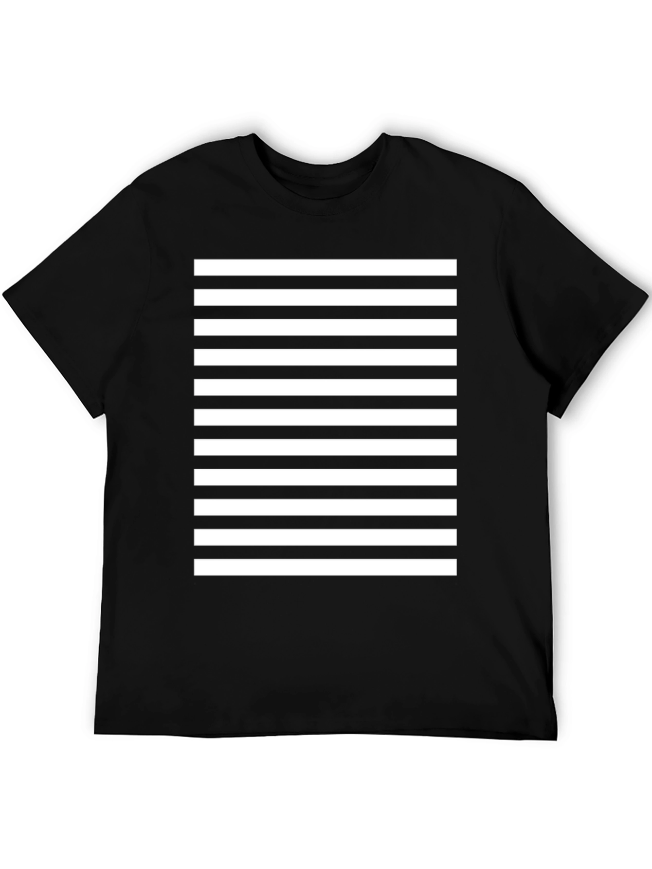 Striped Tee - Bold Black & White Design